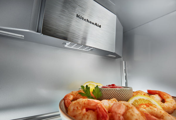 KitchenAid 25.5-cu ft Counter-Depth Side-by-Side Refrigerator Built-In ( Stainless Steel with PrintShield Finish )