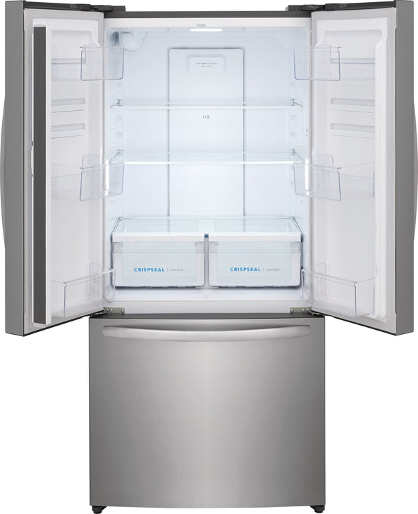 Frigidaire Counter-Depth 17.6-cu ft 3 -Door French Door Refrigerator with Ice Maker ( Fingerprint-Resistant Stainless Look ) ENERGY STAR Certified