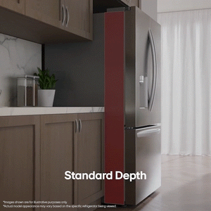 LG Counter-Depth Zero Clearance 23.7-cu ft 3 -Door Smart Compatible French Door Refrigerator with Dual Ice Maker with Water and Ice Dispenser ( PrintProof Stainless Steel ) ENERGY STAR Certified