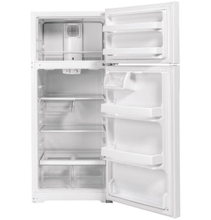 GE 16.6-cu ft Top-Freezer Refrigerator ( White ) ENERGY STAR Certified