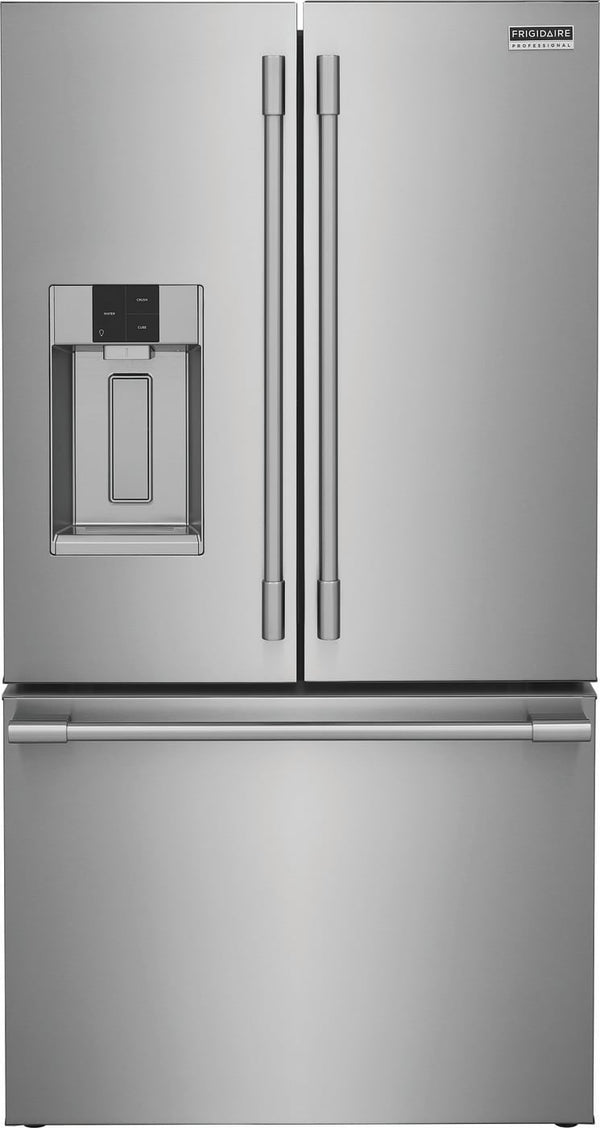Frigidaire Professional Standard-Depth 27.8-cu ft 3 -Door French Door Refrigerator with Dual Ice Maker with Water and Ice Dispenser ( Smudge-Proof Stainless Steel ) ENERGY STAR Certified