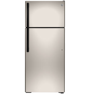 GE 17.5-cu ft Top-Freezer Refrigerator ( Silver ) ENERGY STAR Certified