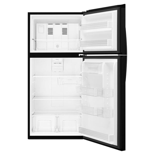 Whirlpool 19.1-cu ft Top-Freezer Refrigerator ( Black )