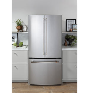 Cafe Counter-Depth 18.6-cu ft 3 -Door French Door Refrigerator with Ice Maker with Water Dispenser ( Stainless Steel ) ENERGY STAR Certified