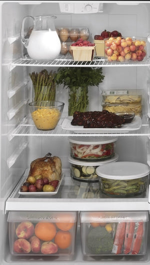 GE 17.5-cu ft Top-Freezer Refrigerator ( Silver ) ENERGY STAR Certified