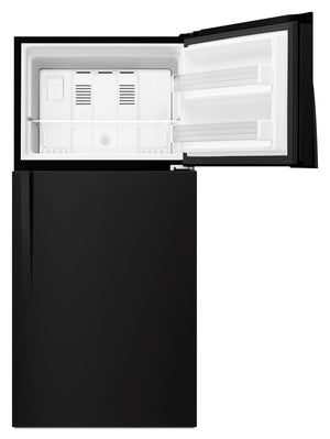 Whirlpool 19.1-cu ft Top-Freezer Refrigerator ( Black ) ENERGY STAR Certified