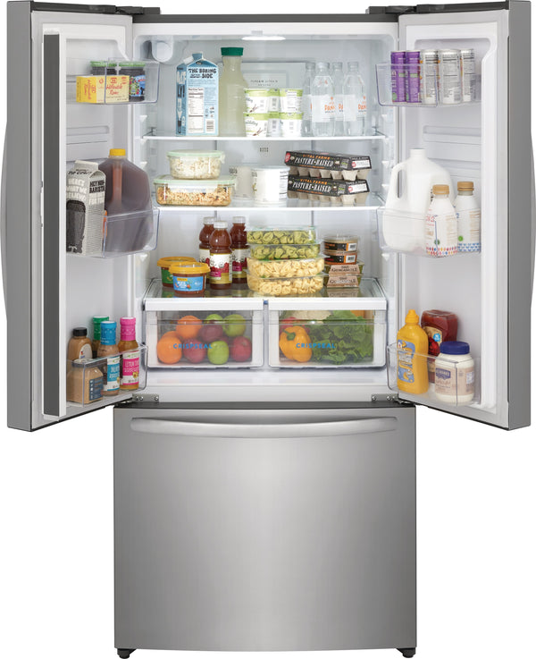 Frigidaire Counter-Depth 17.6-cu ft 3 -Door French Door Refrigerator with Ice Maker ( Fingerprint-Resistant Stainless Look ) ENERGY STAR Certified