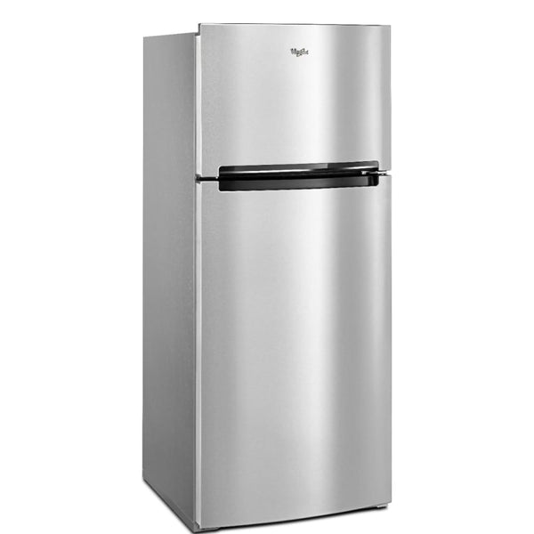 Whirlpool Flexible Storage Bin 17.6-cu ft Top-Freezer Refrigerator ( Monochromatic Stainless Steel )