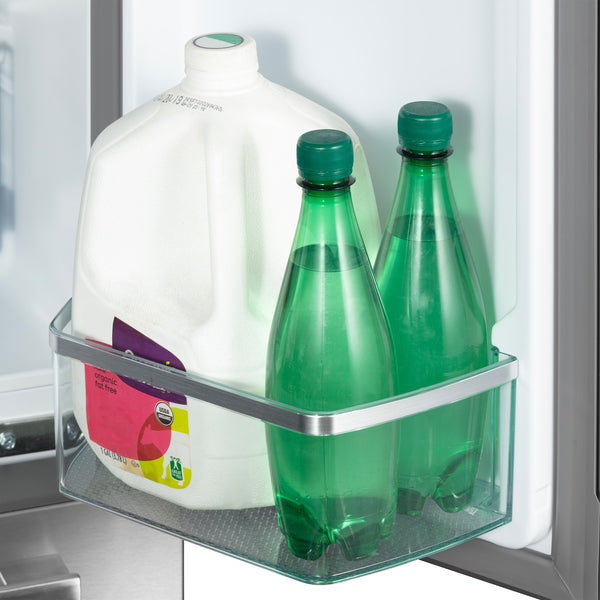 Cosmo Counter-Depth 17.5-cu ft 3 -Door French Door Refrigerator with Ice Maker ( Stainless Steel ) ENERGY STAR Certified