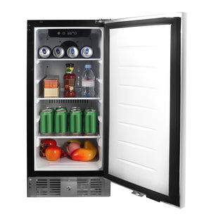 Frigidaire 2.9-cu ft Mini Fridge with Freezer ( Stainless steel )