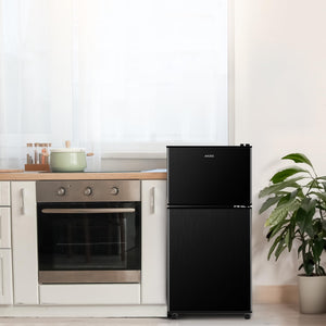 Runesay 3.5-cu ft with Freezer ( Black ) Garage Ready