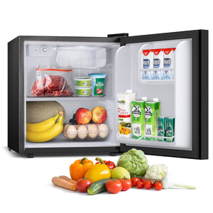 COWSAR 1.7-cu ft Mini Fridge with Freezer ( Black )
