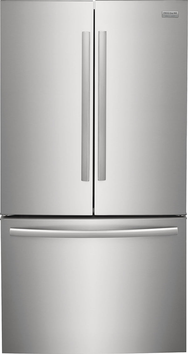 Frigidaire Gallery Counter-Depth 23.3-cu ft 3 -Door French Door Refrigerator with Ice Maker with Water Dispenser ( Fingerprint Resistant Stainless Steel ) ENERGY STAR Certified