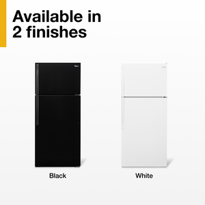 Whirlpool 14.3-cu ft Top-Freezer Refrigerator ( Black )