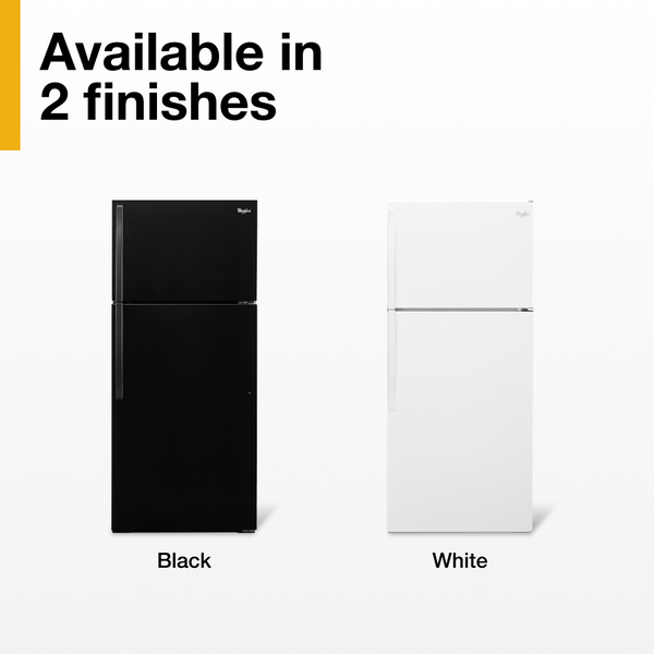 Whirlpool 14.3-cu ft Top-Freezer Refrigerator ( Black )