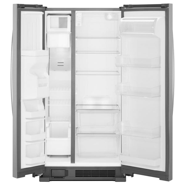 Whirlpool 24.6-cu ft Side-by-Side Refrigerator with Ice Maker ,Water and Ice Dispenser ( Fingerprint Resistant Stainless Steel )