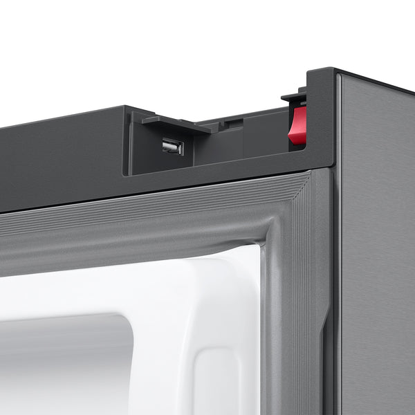 Samsung Counter-Depth Mega Capacity Family Hub 25-cu ft 3 -Door Smart Compatible French Door Refrigerator Triple with Water and Ice Dispenser ( Fingerprint Resistant Stainless Steel ) ENERGY STAR Certified