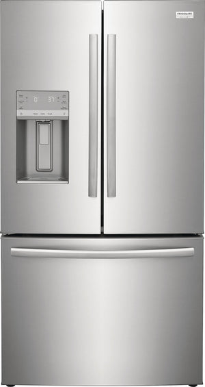 Frigidaire Gallery Standard-Depth 27.8-cu ft 3 -Door French Door Refrigerator with Dual Ice Maker with Water and Ice Dispenser ( Fingerprint Resistant Stainless Steel ) ENERGY STAR Certified