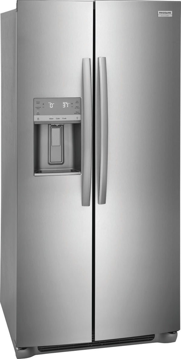 Frigidaire Gallery 22.3-cu ft Side-by-Side Refrigerator with Ice Maker ,Water and Ice Dispenser ( Fingerprint Resistant Stainless Steel ) ENERGY STAR Certified