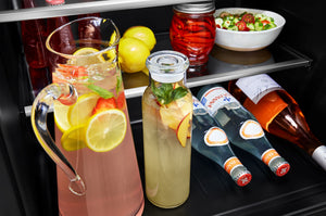 KitchenAid 5-cu ft Built-In Mini Fridge ( Black Cabinet/Stainless Door )