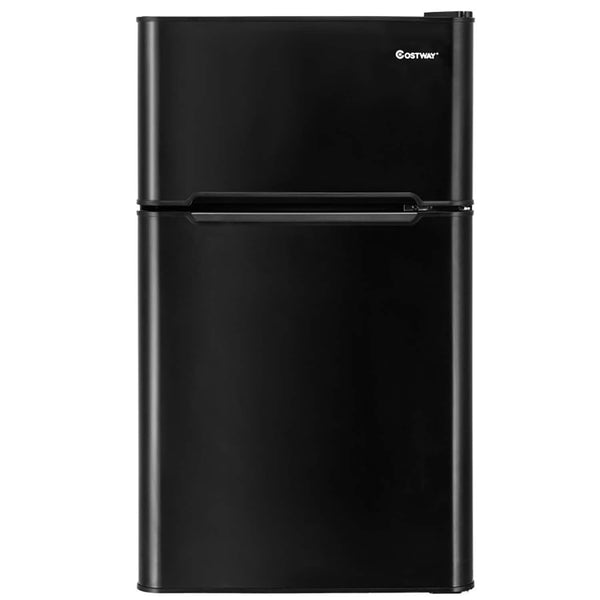 GZMR 3.2 cu ft Compact Stainless Steel Refrigerator 3.2-cu ft with Freezer ( Black )