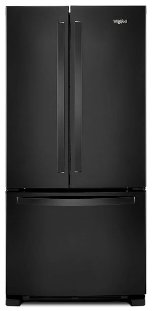 Whirlpool Standard-Depth 22.1-cu ft 3 -Door French Door Refrigerator ( Black ) ENERGY STAR Certified