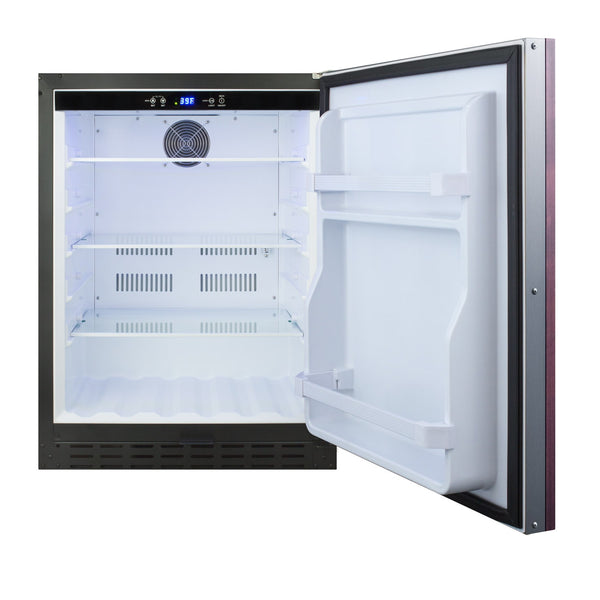 Summit Appliance 4.2-cu ft Built-In Mini Fridge ( Panel-ready door and black cabinet )