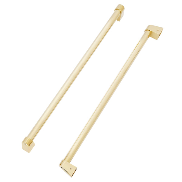 ZLINE KITCHEN & BATH Counter-Depth 22.5-cu ft 4 -Door French Door Refrigerator with Ice Maker with Ice Dispenser ( Stainless Steel w/ Polished Gold accent Handles ) ENERGY STAR Certified