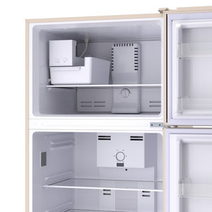 ConServ 18-cu ft Counter-Depth Top-Freezer Refrigerator with Ice Maker ( Cream )