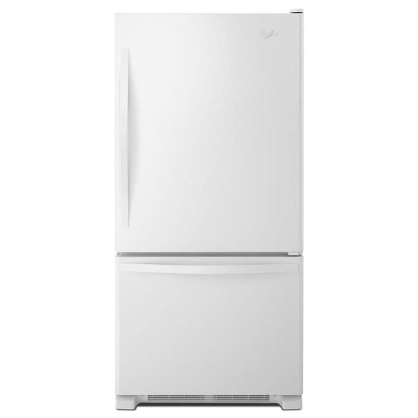Whirlpool 18.7-cu ft Standard-Depth Bottom-Freezer Refrigerator with Ice Maker ( White ) ENERGY STAR Certified