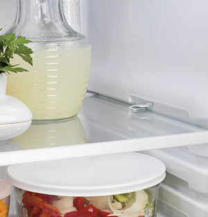 GE 21.8-cu ft Counter-Depth Side-by-Side Refrigerator with Ice Maker ,Water and Ice Dispenser ( Slate )