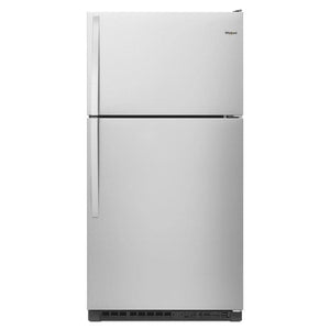 Whirlpool 20.5-cu ft Top-Freezer Refrigerator ( Fingerprint Resistant Stainless Steel )