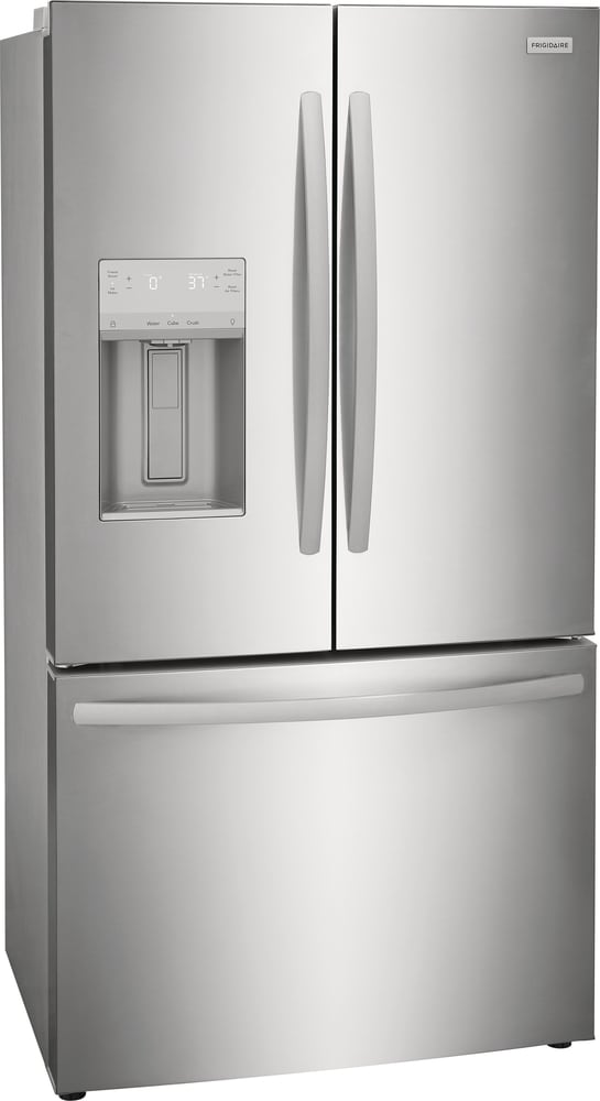 Frigidaire Counter-Depth 22.6-cu ft 3 -Door French Door Refrigerator with Ice Maker with Water and Ice Dispenser ( Stainless steel ) ENERGY STAR Certified