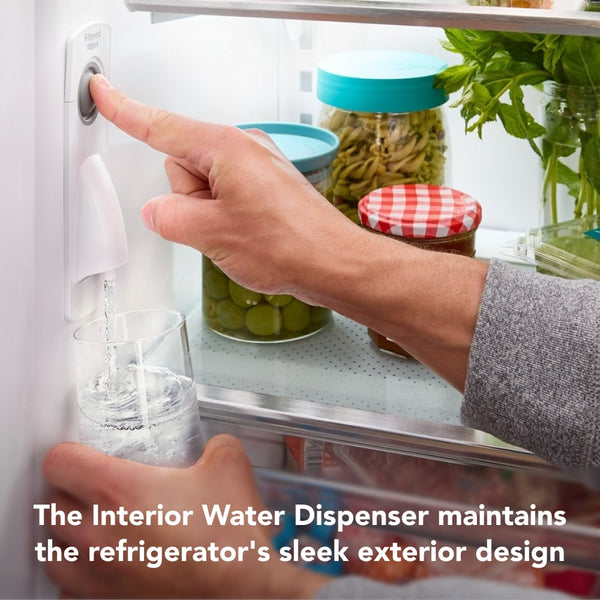 KitchenAid Counter-Depth 20-cu ft 3 -Door French Door Refrigerator with Ice Maker ( Stainless Steel ) ENERGY STAR Certified