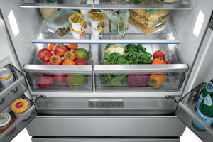 Frigidaire Professional Counter-Depth 21.4-cu ft 4 -Door French Door Refrigerator with Dual Ice Maker with Water and Ice Dispenser ( Smudge-Proof Stainless Steel ) ENERGY STAR Certified