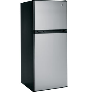 GE 11.55-cu ft Counter-Depth Top-Freezer Refrigerator ( Stainless steel ) ENERGY STAR Certified