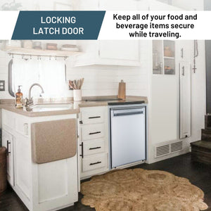 Equator Advanced Appliances 2.82-cu ft Built-In Mini Fridge with Freezer ( Silver )