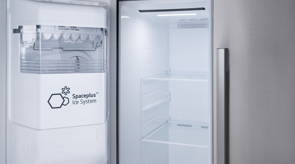 LG 26.6-cu ft Side-by-Side Refrigerator Smart Compatible with Ice Maker ,Water and Ice Dispenser ( PrintProof Stainless Steel ) ENERGY STAR Certified