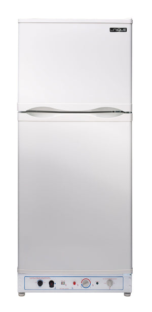 UNIQUE Propane Off-Grid 6.4-cu ft Counter-Depth Top-Freezer Refrigerator ( White )
