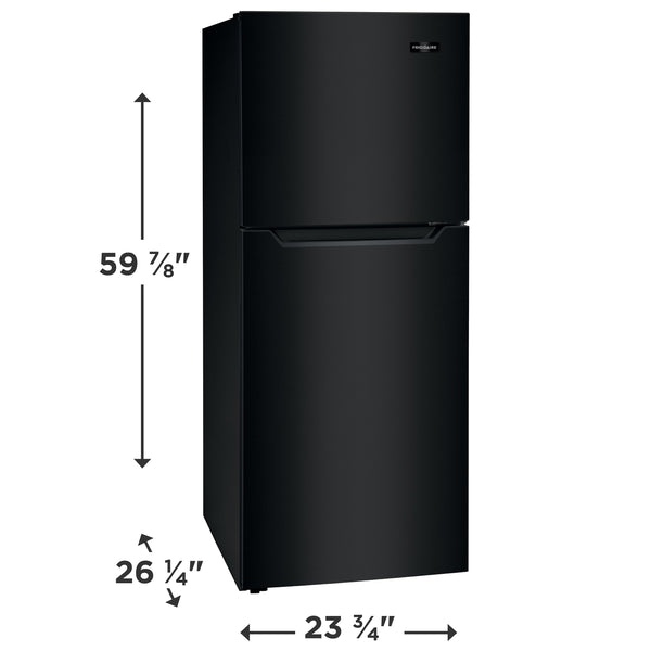 Frigidaire 10.1-cu ft Counter-Depth Top-Freezer Refrigerator ( Black ) Garage Ready ENERGY STAR Certified
