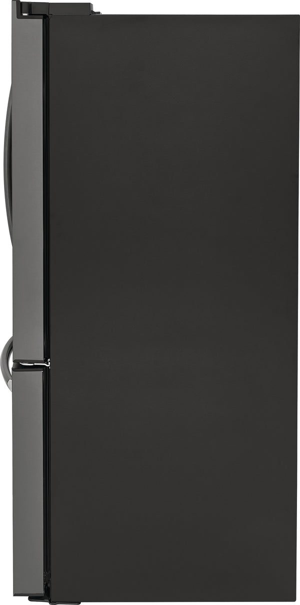 Frigidaire Gallery Standard-Depth 27.8-cu ft 3 -Door French Door Refrigerator with Dual Ice Maker with Water and Ice Dispenser ( Fingerprint Resistant Black Stainless Steel ) ENERGY STAR Certified