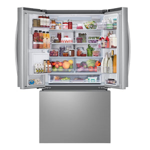 LG Standard-Depth Craft Ice 30.7-cu ft 3 -Door Smart Compatible French Door Refrigerator with Dual Ice Maker with Water and Ice Dispenser ( Stainless Steel ) ENERGY STAR Certified