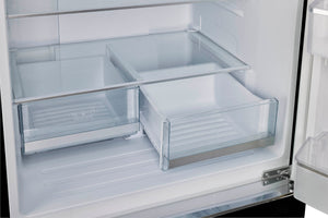 UNIQUE Classic Retro 17.7-cu ft Counter-Depth Bottom-Freezer Refrigerator with Ice Maker ( Midnight Black ) ENERGY STAR Certified