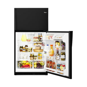 Whirlpool 20.5-cu ft Top-Freezer Refrigerator ( Black )