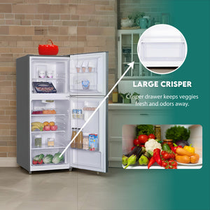 ConServ 10.1-cu ft Counter-Depth Top-Freezer Refrigerator ( Stainless Steel ) ENERGY STAR Certified