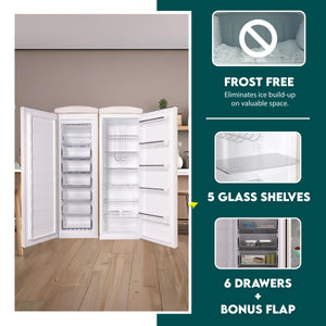 ConServ 19.42-cu ft Counter-Depth Side-by-Side Refrigerator ( Cream )