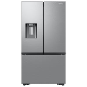 Samsung Standard-Depth Mega Capacity 30.5-cu ft 3 -Door Smart Compatible French Door Refrigerator with Ice Maker with Water and Ice Dispenser ( Fingerprint Resistant Stainless Steel ) ENERGY STAR Certified