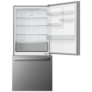 Hisense 17.2-cu ft Counter-Depth Bottom-Freezer Refrigerator Fingerprint Resistant Stainless Steel ) ENERGY STAR Certified