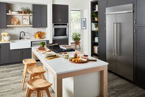 KitchenAid 25.5-cu ft Counter-Depth Side-by-Side Refrigerator Built-In ( Stainless Steel with PrintShield Finish )