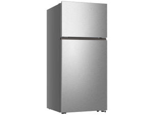 Hisense Top Mount 18-cu ft Top-Freezer Refrigerator ( Stainless Steel ) Garage Ready ENERGY STAR Certified